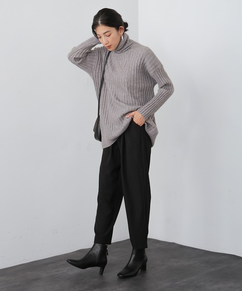 Bou Jeloud（ブージュルード）の「スウェットパンツ（スウェットパンツ・レディース・グレイッシュベージュ/ブラック・FREE）」の4枚目の写真