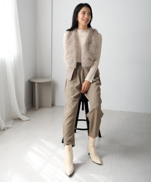 Bou Jeloud（ブージュルード）の「スウェットパンツ（スウェットパンツ・レディース・グレイッシュベージュ/ブラック・FREE）」の11枚目の写真