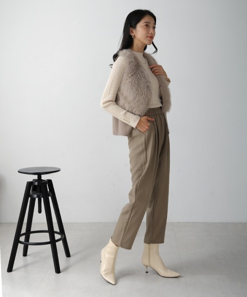 Bou Jeloud（ブージュルード）の「スウェットパンツ（スウェットパンツ・レディース・グレイッシュベージュ/ブラック・FREE）」の13枚目の写真