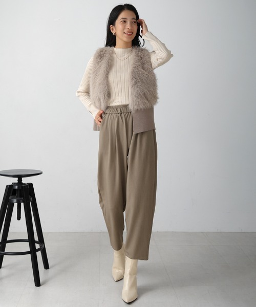 Bou Jeloud（ブージュルード）の「スウェットパンツ（スウェットパンツ・レディース・グレイッシュベージュ/ブラック・FREE）」の16枚目の写真