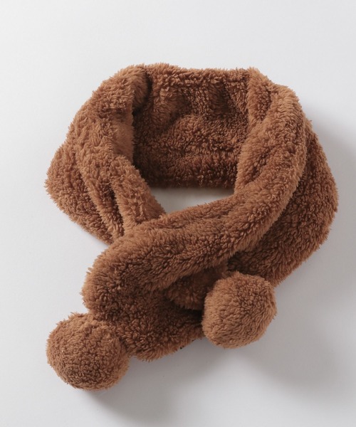 BAYFLOW（ベイフロー）の「ボアマフラー（KIDS）（マフラー・キッズ・ベージュ/ブラウン・FREE）」の12枚目の写真