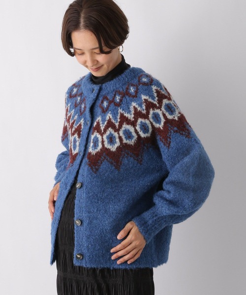 LEPSIM（レプシィム）の「【産前・産後対応】マタニティ／ノルディック2WAYプルオーバー　985978（マタニティウェア/グッズ・レディース・アイボリー/ブルー/ブラック・FREE）」の3枚目の写真