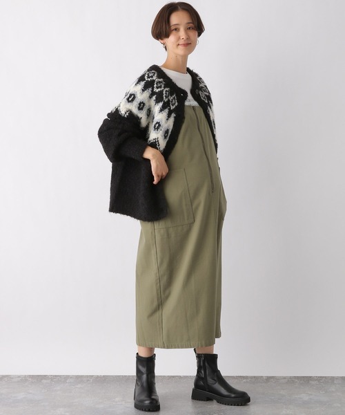 LEPSIM（レプシィム）の「【産前・産後対応】マタニティ／ノルディック2WAYプルオーバー　985978（マタニティウェア/グッズ・レディース・アイボリー/ブルー/ブラック・FREE）」の10枚目の写真