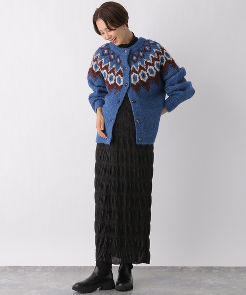 LEPSIM（レプシィム）の「【産前・産後対応】マタニティ／ノルディック2WAYプルオーバー　985978（マタニティウェア/グッズ・レディース・アイボリー/ブルー/ブラック・FREE）」の14枚目の写真