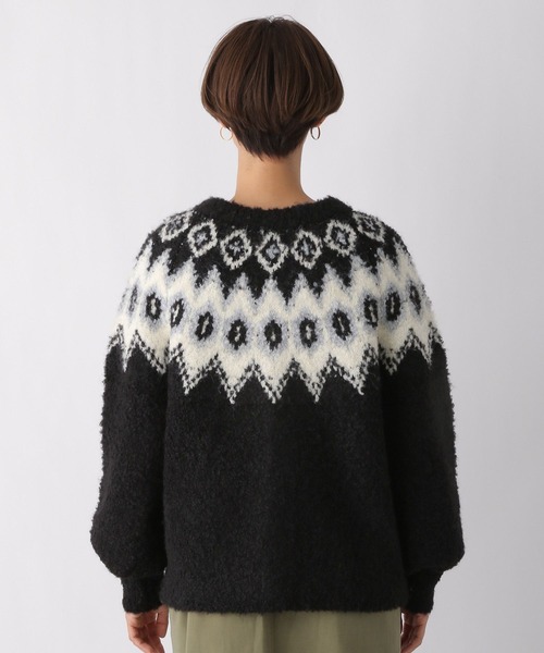 LEPSIM（レプシィム）の「【産前・産後対応】マタニティ／ノルディック2WAYプルオーバー　985978（マタニティウェア/グッズ・レディース・アイボリー/ブルー/ブラック・FREE）」の21枚目の写真