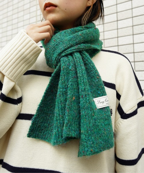 美品レア】c.e cavempt シーイー ニットマフラー ミックス糸ニット