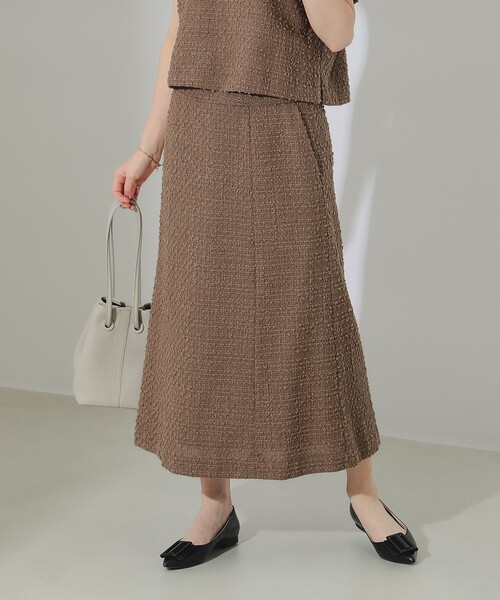 B:MING by BEAMS（ビーミングバイビームス）の「ツイード スカート（スカート・レディース・グリーン/ブラウン系その他4・MEDIUM/SMALL）」の2枚目の写真