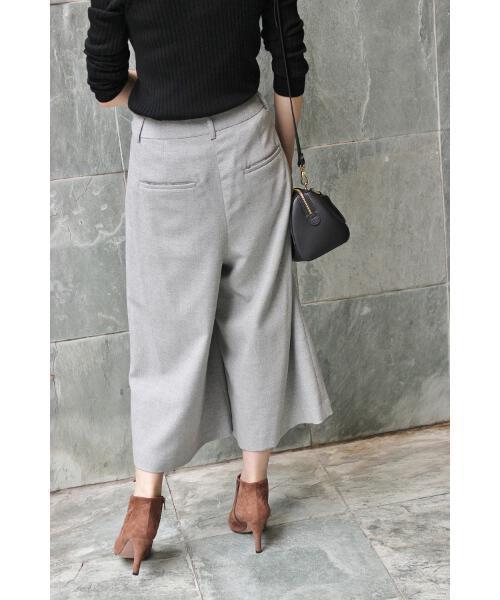 IENA(イエナ)の「メランジ タックガウチョパンツ◆(その他パンツ・レディース・グレー系その他/グレー・40/34/36/38)」の12枚目の写真