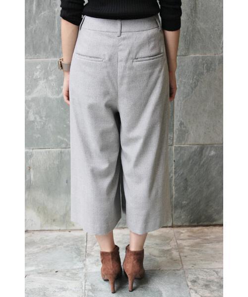 IENA(イエナ)の「メランジ タックガウチョパンツ◆(その他パンツ・レディース・グレー系その他/グレー・40/34/36/38)」の16枚目の写真