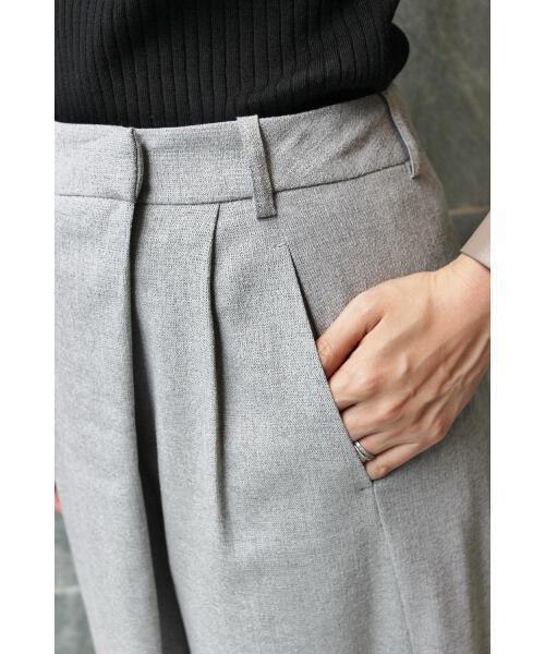 IENA(イエナ)の「メランジ タックガウチョパンツ◆(その他パンツ・レディース・グレー系その他/グレー・40/34/36/38)」の5枚目の写真