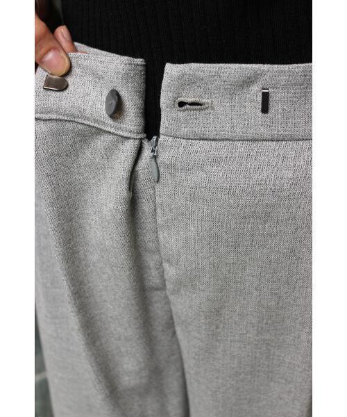 IENA(イエナ)の「メランジ タックガウチョパンツ◆(その他パンツ・レディース・グレー系その他/グレー・40/34/36/38)」の4枚目の写真