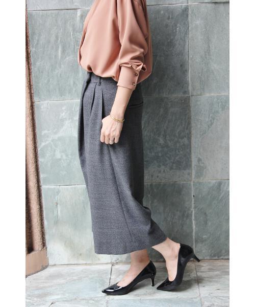 IENA(イエナ)の「メランジ タックガウチョパンツ◆(その他パンツ・レディース・グレー系その他/グレー・40/34/36/38)」の22枚目の写真