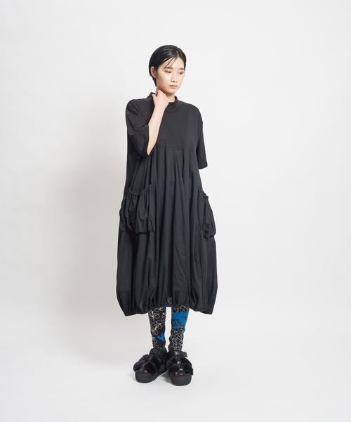 gomme（ゴム）の「ファインスムース バルーンワンピース（ワンピース