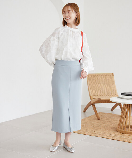 SLOBE IENA（スローブイエナ）の「2WAYカットジャガードブラウス 