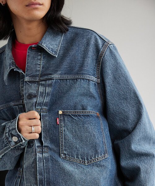Sサイズ【LEVI’S/リーバイス】別注 1st JKT Selvedge 追加》LEVI'S(R) / リーバイス(R) 別注 1st JKT Selvedge INDIGO