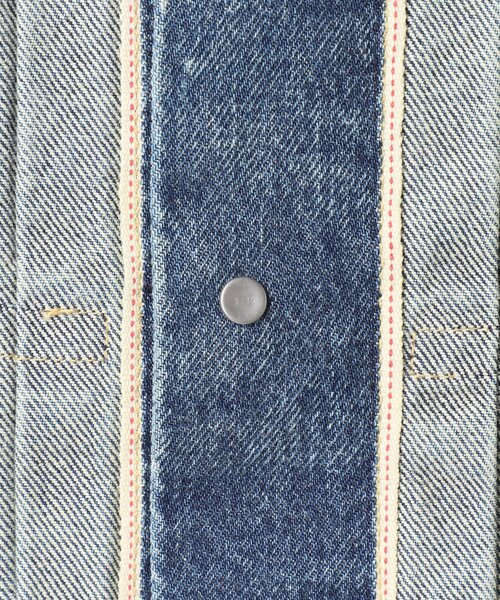Levi's（リーバイス）の「LEVI’S(R) / リーバイス(R)  別注 1st JKT Selvedge INDIGO（デニムジャケット・メンズ・ダークブルー・X-SMALL/SMALL/LARGE/X-LARGE/MEDIUM/XX-LARGE）」の17枚目の写真