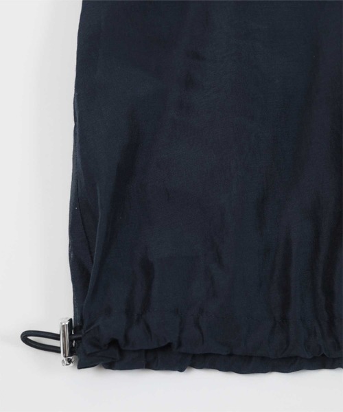 UR'S（ユアーズ）の「ドローストリングシアーブルゾン（ブルゾン・レディース・ネイビー/ブラック/アイボリー/ブラウン・S/M/L）」の15枚目の写真