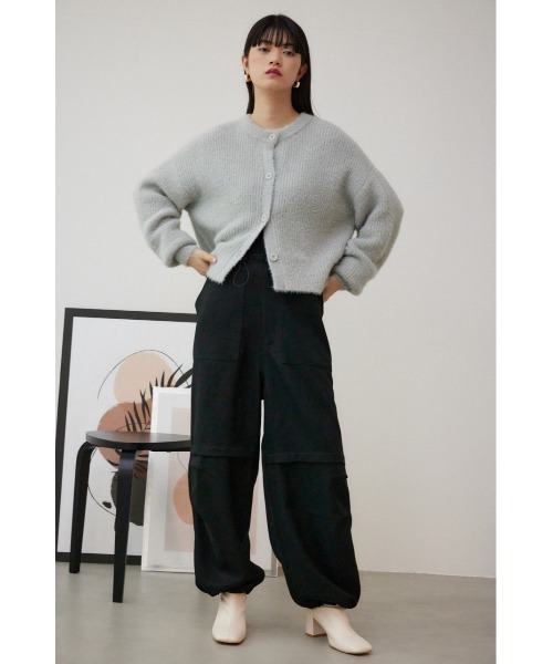 AZUL by moussy（アズールバイマウジー）の「イージーカーゴパンツ（カーゴパンツ・レディース・ブラック/グレー・SMALL/MEDIUM）」の11枚目の写真