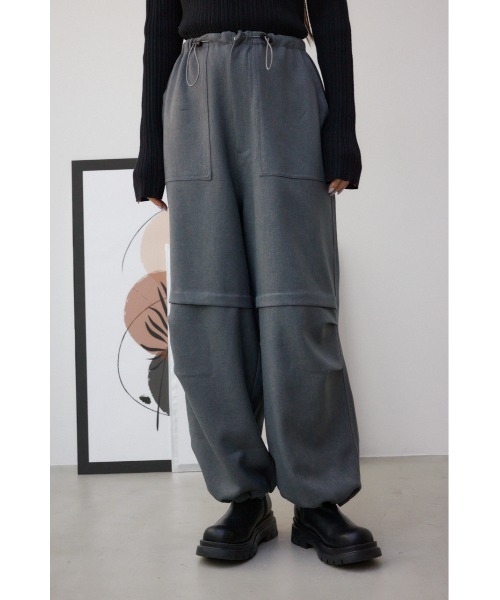 AZUL by moussy（アズールバイマウジー）の「イージーカーゴパンツ（カーゴパンツ・レディース・ブラック/グレー・SMALL/MEDIUM）」の20枚目の写真