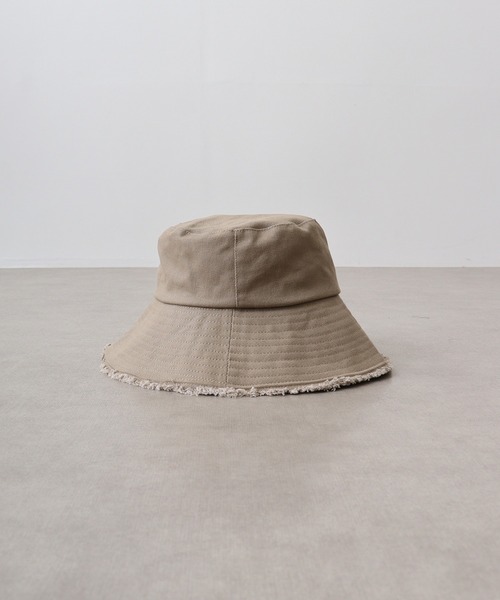 FUNALIVE（ファンアライブ）の「PAGE ONE ＵＶキャンバスフリンジハット（ハット・レディース・グレイッシュベージュ/ミント/イエロー/キナリ/ブラック・FREE）」の12枚目の写真