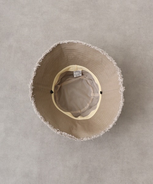 FUNALIVE（ファンアライブ）の「PAGE ONE ＵＶキャンバスフリンジハット（ハット・レディース・グレイッシュベージュ/ミント/イエロー/キナリ/ブラック・FREE）」の17枚目の写真