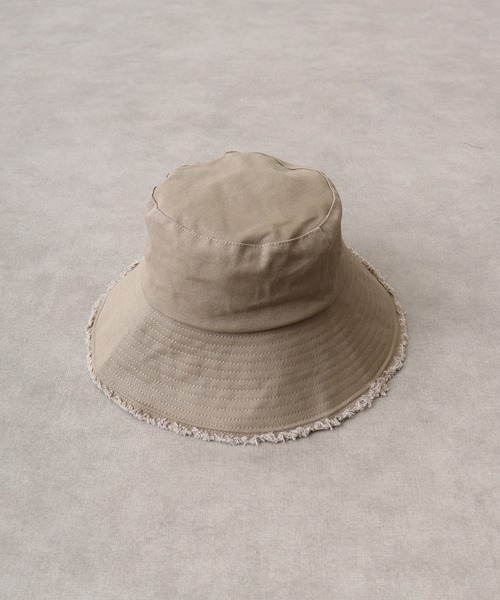 FUNALIVE（ファンアライブ）の「PAGE ONE ＵＶキャンバスフリンジハット（ハット・レディース・グレイッシュベージュ/ミント/イエロー/キナリ/ブラック・FREE）」の14枚目の写真