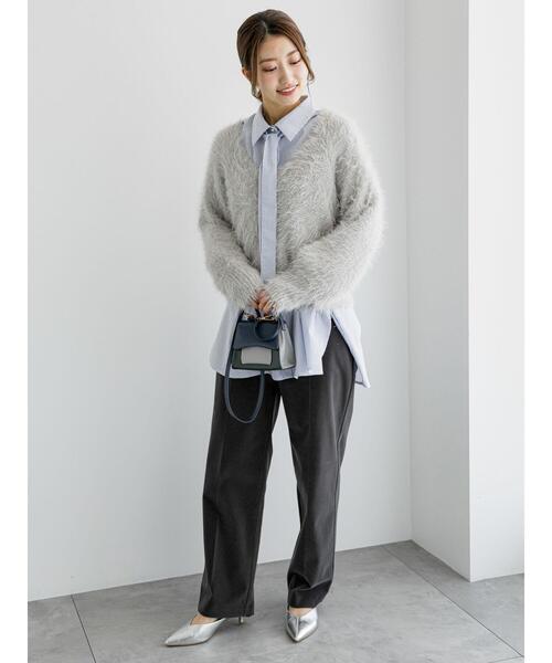 Te chichi（テチチ）の「シャギーカーディガン（カーディガン/ボレロ・レディース・ベージュ/モカ/シルバーグレー・F）」の5枚目の写真