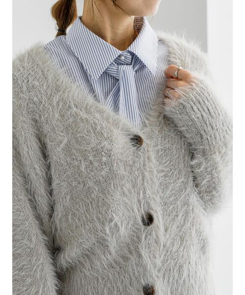 Te chichi（テチチ）の「シャギーカーディガン（カーディガン/ボレロ・レディース・ベージュ/モカ/シルバーグレー・F）」の21枚目の写真