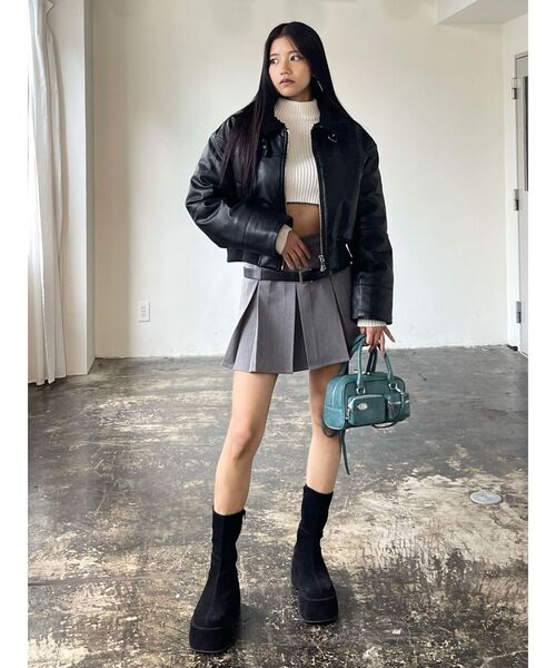 EMODA（エモダ）の「スタンプロゴアウトポケットバッグ（ハンドバッグ・レディース・ブルー/ブラック/シルバー・FREE）」の20枚目の写真