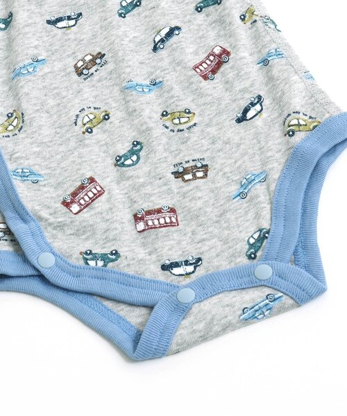 apres les cours（アプレレクール）の「ベビー半袖フライスグレコ肌着（肌着・キッズ・グレー/アイボリー/サーモンピンク/ベージュ/ミント・80/70）」の10枚目の写真