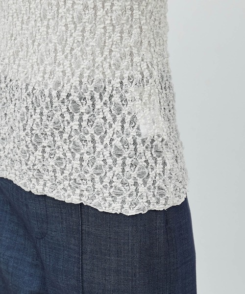 ROPE'（ロペ）の「袖ギャザーレースカットソー（ニット/セーター・レディース・オフホワイト/ブラック・FREE）」の18枚目の写真
