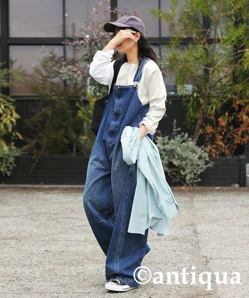 antiqua（アンティカ）の「綿100％ スムースボートネックT（Tシャツ/カットソー・レディース・スミクロ/オフホワイト/カーキ/ブラック/ネイビー・L/M/XL）」の13枚目の写真