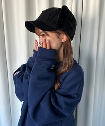 フェイクファーフライトキャップ