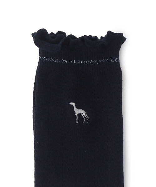 adabat（アダバット）の「◆ワンポイント ニーハイソックス（ソックス/靴下・レディース・ホワイト/ライトグレー/ネイビー・00）」の5枚目の写真