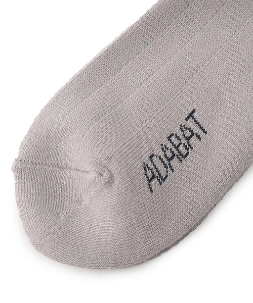 adabat（アダバット）の「◆ワンポイント ニーハイソックス（ソックス/靴下・レディース・ホワイト/ライトグレー/ネイビー・00）」の4枚目の写真
