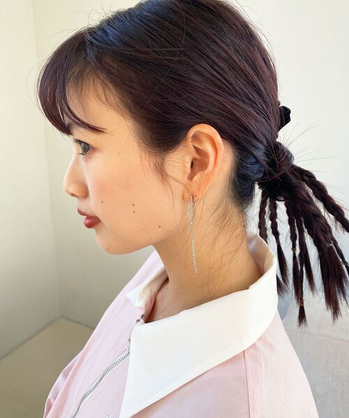 MAJESTIC LEGON（マジェスティックレゴン）の「繊細ビジューピアス（ピアス（両耳用）・レディース・B/シルバー/A・FREE）」の10枚目の写真