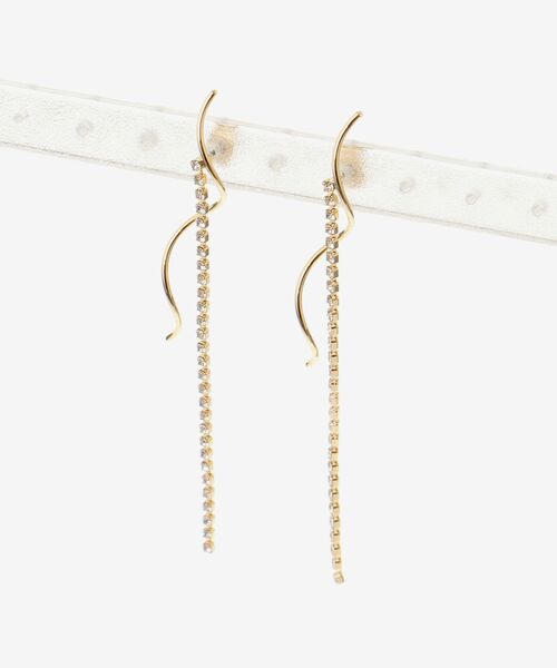 MAJESTIC LEGON（マジェスティックレゴン）の「繊細ビジューピアス（ピアス（両耳用）・レディース・B/シルバー/A・FREE）」の6枚目の写真