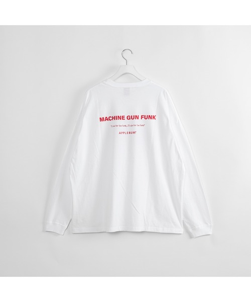 APPLEBUM（アップルバム）の「”Machine Gun Funk” L/S T-shirt（Tシャツ/カットソー・メンズ・ホワイト/ブラック・MEDIUM/LARGE/X-LARGE/SMALL）」の6枚目の写真