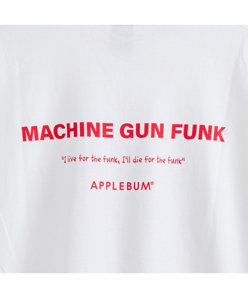 APPLEBUM（アップルバム）の「”Machine Gun Funk” L/S T-shirt（Tシャツ/カットソー・メンズ・ホワイト/ブラック・MEDIUM/LARGE/X-LARGE/SMALL）」の8枚目の写真
