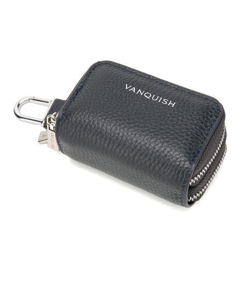 VANQUISH（ヴァンキッシュ）の「【VANQUISH/ヴァンキッシュ　本革スマートキーケース 車 ダブルファスナー ダブル ポケット キーチェーン ファスナー カラビナ ギフト（キーケース/キーアクセサリー・メンズ・ネイビー/ブラック/ダークグリーン・FREE）」の14枚目の写真