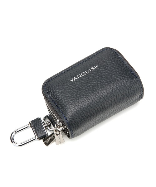 VANQUISH（ヴァンキッシュ）の「【VANQUISH/ヴァンキッシュ　本革スマートキーケース 車 ダブルファスナー ダブル ポケット キーチェーン ファスナー カラビナ ギフト（キーケース/キーアクセサリー・メンズ・ネイビー/ブラック/ダークグリーン・FREE）」の20枚目の写真