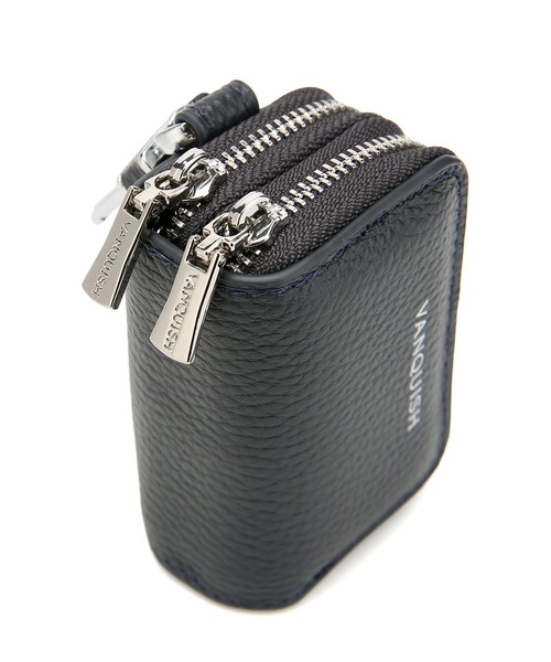 VANQUISH（ヴァンキッシュ）の「【VANQUISH/ヴァンキッシュ　本革スマートキーケース 車 ダブルファスナー ダブル ポケット キーチェーン ファスナー カラビナ ギフト（キーケース/キーアクセサリー・メンズ・ネイビー/ブラック/ダークグリーン・FREE）」の18枚目の写真