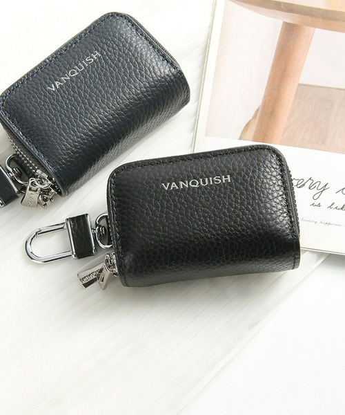 VANQUISH（ヴァンキッシュ）の「【VANQUISH/ヴァンキッシュ　本革スマートキーケース 車 ダブルファスナー ダブル ポケット キーチェーン ファスナー カラビナ ギフト（キーケース/キーアクセサリー・メンズ・ネイビー/ブラック/ダークグリーン・FREE）」の22枚目の写真