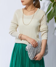 un dix cors | ランダムテレコシンプルニット(ニット/セーター)