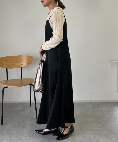 un dix cors（アンディコール）の「ランダムテレコシンプルニット（ニット/セーター・レディース・グリーン系その他/オフホワイト/ブラック・FREE）」の11枚目の写真