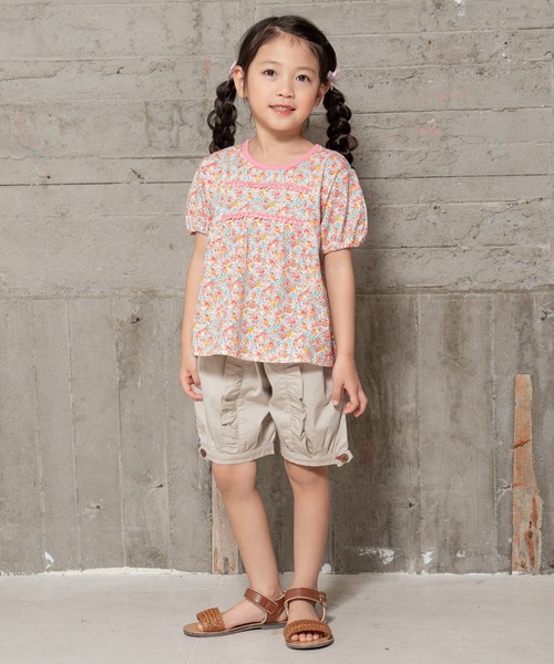 RAGMART（ラグマート）の「フラワープリントTシャツ（Tシャツ/カットソー・キッズ・イエロー/ピンク/ブルー・95cm/90cm/80ｃｍ）」の7枚目の写真