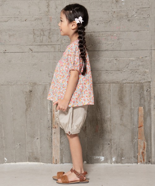 RAGMART（ラグマート）の「フラワープリントTシャツ（Tシャツ/カットソー・キッズ・イエロー/ピンク/ブルー・95cm/90cm/80ｃｍ）」の4枚目の写真