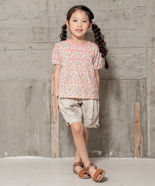 RAGMART（ラグマート）の「フラワープリントTシャツ（Tシャツ/カットソー・キッズ・イエロー/ピンク/ブルー・95cm/90cm/80ｃｍ）」の5枚目の写真