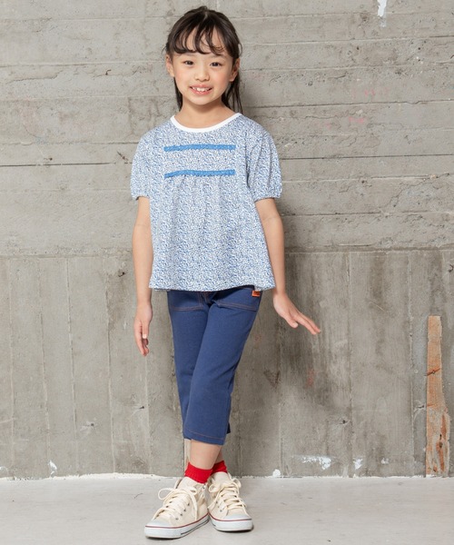 RAGMART（ラグマート）の「フラワープリントTシャツ（Tシャツ/カットソー・キッズ・イエロー/ピンク/ブルー・95cm/90cm/80ｃｍ）」の9枚目の写真