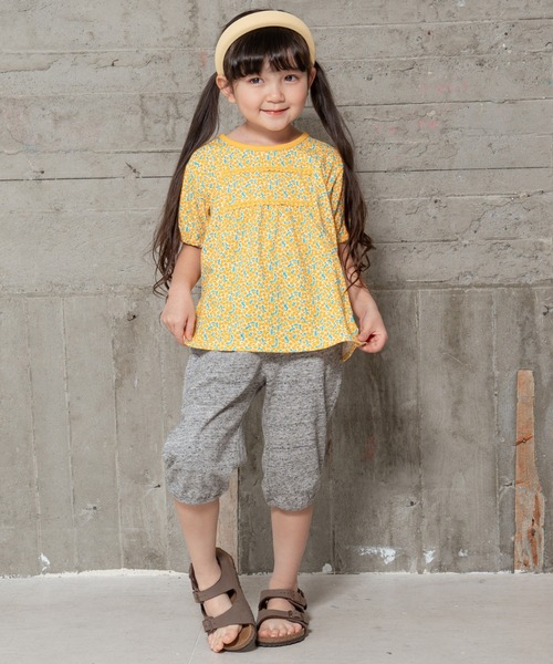 RAGMART（ラグマート）の「フラワープリントTシャツ（Tシャツ/カットソー・キッズ・イエロー/ピンク/ブルー・95cm/90cm/80ｃｍ）」の13枚目の写真